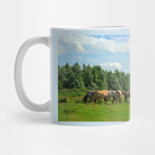 Herd of Konik horses Mug